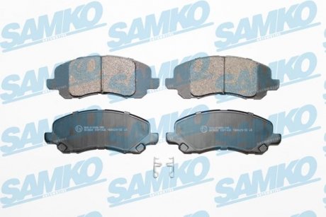 Тормозные колодки, дисковый тормоз (набор) SAMKO 5SP1430 (фото 1)
