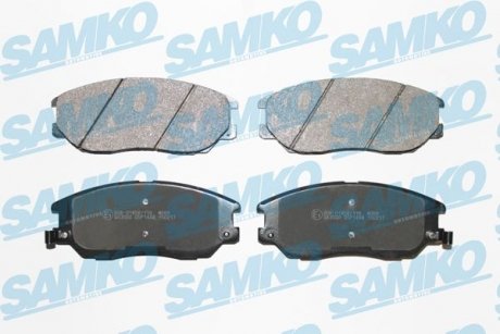 Тормозные колодки, дисковый тормоз (набор) SAMKO 5SP1448