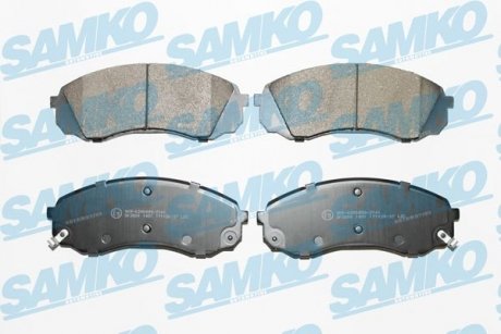 Тормозные колодки, дисковый тормоз (набор) SAMKO 5SP1451 (фото 1)