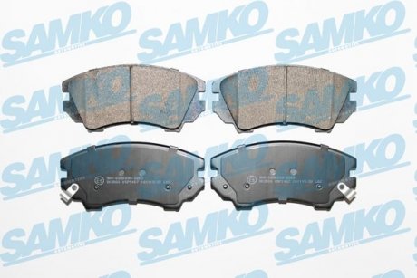 Тормозные колодки, дисковый тормоз (набор) SAMKO 5SP1467 (фото 1)