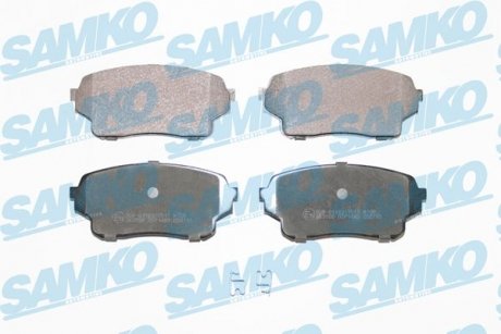 Тормозные колодки, дисковый тормоз (набор) SAMKO 5SP1483 (фото 1)