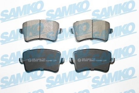 Тормозные колодки, дисковый тормоз (набор) SAMKO 5SP1489
