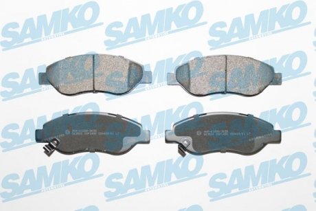Тормозные колодки, дисковый тормоз (набор) SAMKO 5SP1490 (фото 1)