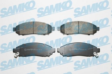 Гальмівні колодки, дискове гальмо (набір) SAMKO 5SP1495 (фото 1)