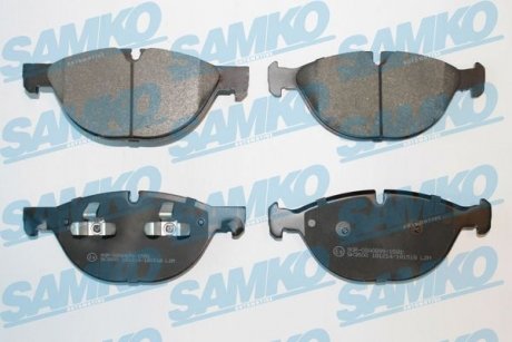 Тормозные колодки, дисковый тормоз (набор) SAMKO 5SP1518 (фото 1)