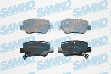 Гальмівні колодки, дискове гальмо (набір) SAMKO 5SP1522 (фото 1)