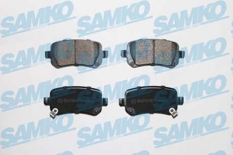 Тормозные колодки, дисковый тормоз (набор) SAMKO 5SP1550 (фото 1)