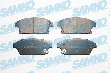 Тормозные колодки, дисковый тормоз (набор) SAMKO 5SP1562 (фото 1)