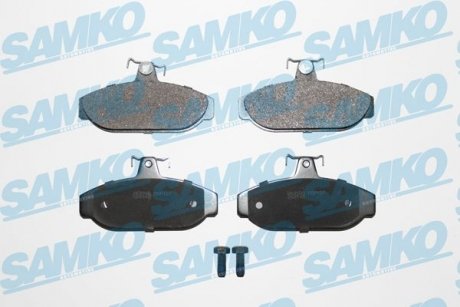 Тормозные колодки, дисковый тормоз (набор) SAMKO 5SP157 (фото 1)