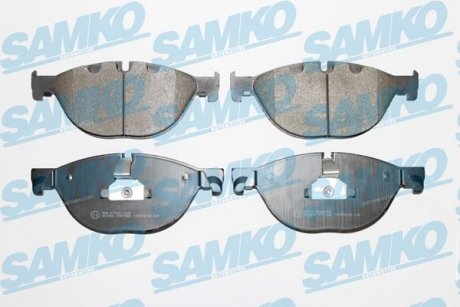 Тормозные колодки, дисковый тормоз (набор) SAMKO 5SP1582 (фото 1)