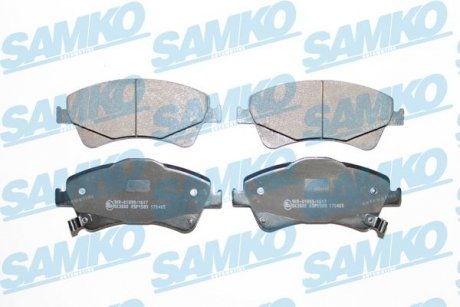 Тормозные колодки, дисковый тормоз (набор) SAMKO 5SP1589 (фото 1)