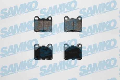 Тормозные колодки, дисковый тормоз (набор) SAMKO 5SP158 (фото 1)