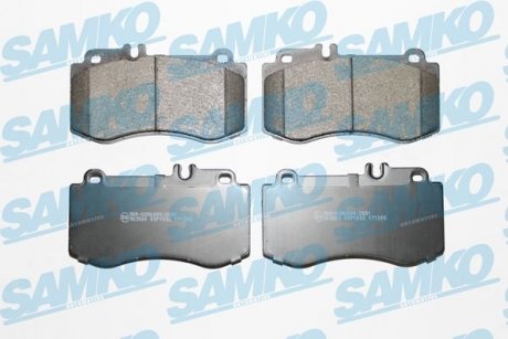 Тормозные колодки, дисковый тормоз (набор) SAMKO 5SP1592 (фото 1)