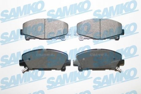 Тормозные колодки, дисковый тормоз (набор) SAMKO 5SP1607 (фото 1)
