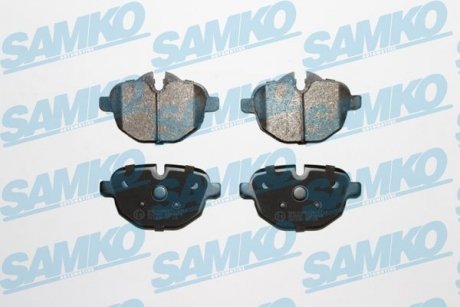 Тормозные колодки, дисковый тормоз (набор) SAMKO 5SP1618 (фото 1)