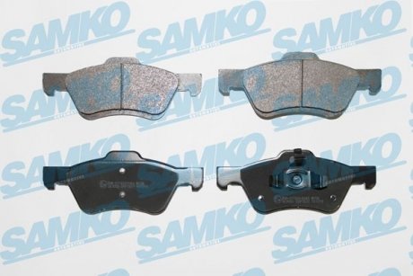 Тормозные колодки, дисковый тормоз (набор) SAMKO 5SP1622 (фото 1)