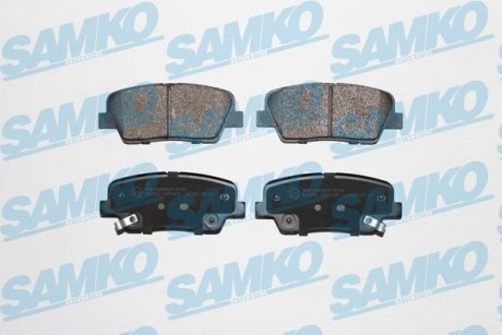 Тормозные колодки, дисковый тормоз (набор) SAMKO 5SP1625 (фото 1)