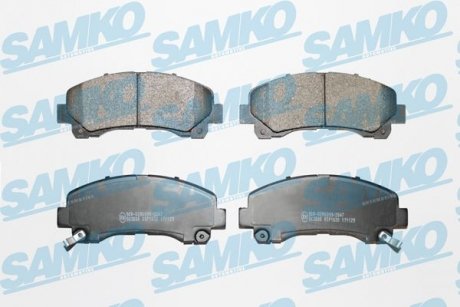 Гальмівні колодки, дискове гальмо (набір) SAMKO 5SP1630 (фото 1)