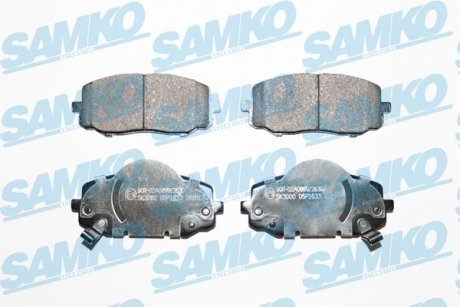 Тормозные колодки, дисковый тормоз (набор) SAMKO 5SP1633