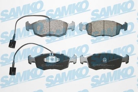 Тормозные колодки, дисковый тормоз (набор) SAMKO 5SP1653 (фото 1)