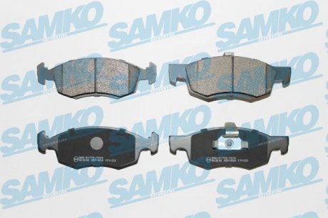Тормозные колодки, дисковый тормоз (набор) SAMKO 5SP1654