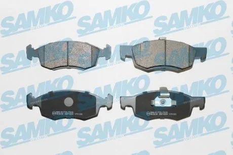 Гальмівні колодки, дискове гальмо (набір) SAMKO 5SP1654