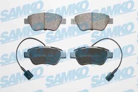 Тормозные колодки, дисковый тормоз (набор) SAMKO 5SP1656 (фото 1)