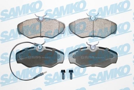 Тормозные колодки, дисковый тормоз (набор) SAMKO 5SP1660 (фото 1)