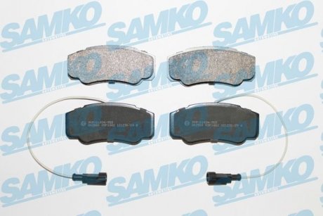 Тормозные колодки, дисковый тормоз (набор) SAMKO 5SP1662 (фото 1)