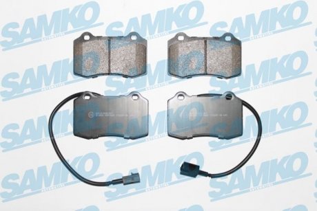 Тормозные колодки, дисковый тормоз (набор) SAMKO 5SP1665 (фото 1)