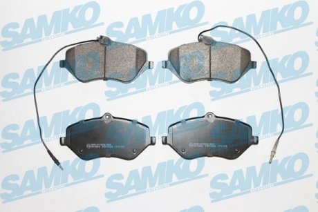 Гальмівні колодки, дискове гальмо (набір) SAMKO 5SP1666
