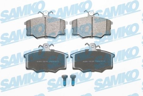 Тормозные колодки, дисковый тормоз (набор) SAMKO 5SP188