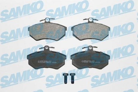 Тормозные колодки, дисковый тормоз (набор) SAMKO 5SP216 (фото 1)