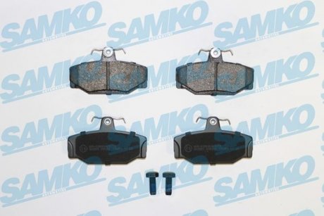 Тормозные колодки, дисковый тормоз (набор) SAMKO 5SP217 (фото 1)