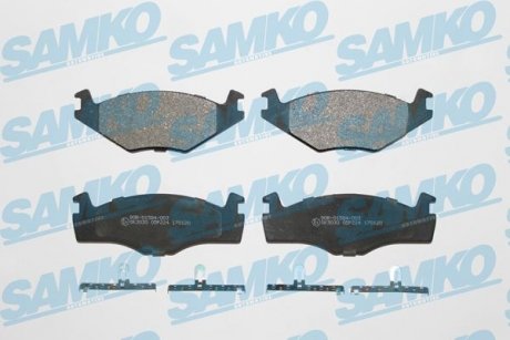 Тормозные колодки, дисковый тормоз (набор) SAMKO 5SP224