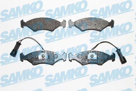 Гальмівні колодки, дискове гальмо (набір) SAMKO 5SP242