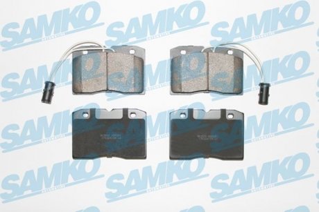 Тормозные колодки, дисковый тормоз (набор) SAMKO 5SP281 (фото 1)