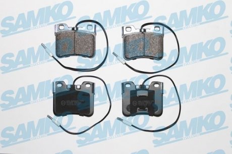 Тормозные колодки, дисковый тормоз (набор) SAMKO 5SP283 (фото 1)