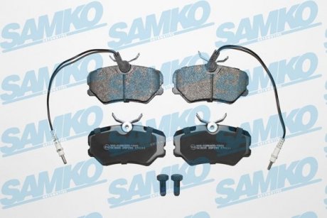 Тормозные колодки, дисковый тормоз (набор) SAMKO 5SP293 (фото 1)