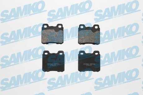 Тормозные колодки, дисковый тормоз (набор) SAMKO 5SP333 (фото 1)