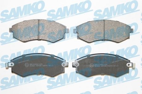 Тормозные колодки, дисковый тормоз (набор) SAMKO 5SP348 (фото 1)