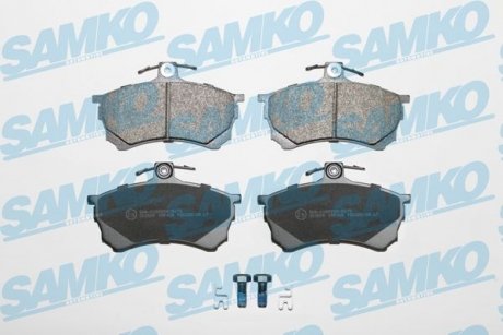 Тормозные колодки, дисковый тормоз (набор) SAMKO 5SP420 (фото 1)