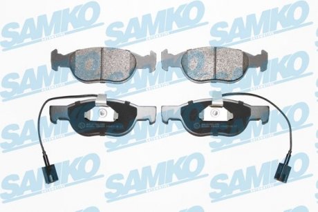 Тормозные колодки, дисковый тормоз (набор) SAMKO 5SP424 (фото 1)