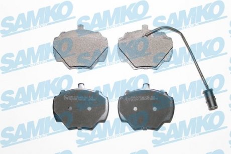 Комплект дисковых тормозных колодок. DISCOVERY 89-93 SAMKO 5SP431 (фото 1)