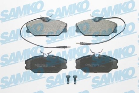 Гальмівні колодки, дискове гальмо (набір) SAMKO 5SP445
