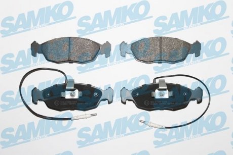 Тормозные колодки, дисковый тормоз (набор) SAMKO 5SP450 (фото 1)