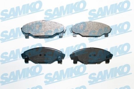 Тормозные колодки, дисковый тормоз (набор) SAMKO 5SP457 (фото 1)