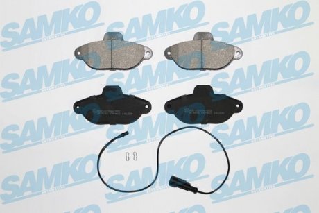 Тормозные колодки, дисковый тормоз (набор) SAMKO 5SP462 (фото 1)
