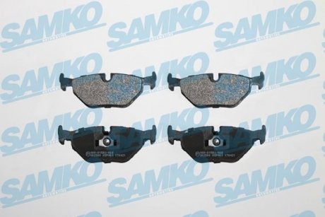 Тормозные колодки, дисковый тормоз (набор) SAMKO 5SP463 (фото 1)