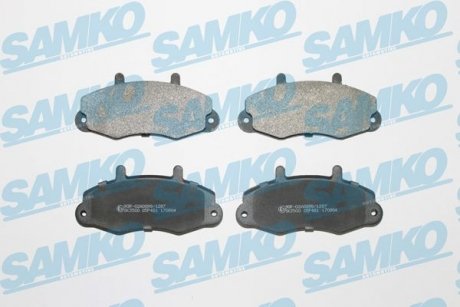Тормозные колодки, дисковый тормоз (набор) SAMKO 5SP481 (фото 1)